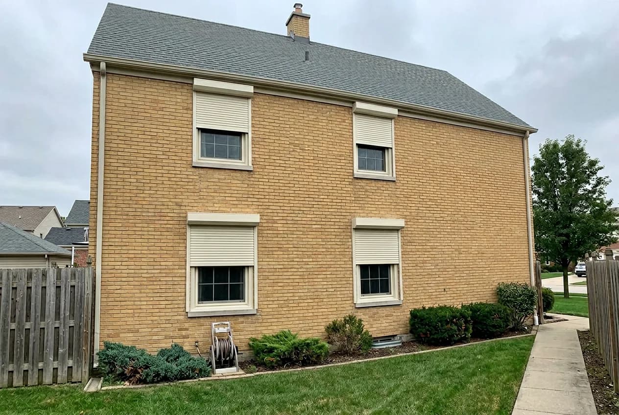Aluminum roll shutter install in Burlington, Ontario